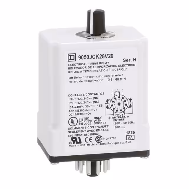 9050JCK28V20 Schneider Electric Relés de retardo de tiempo